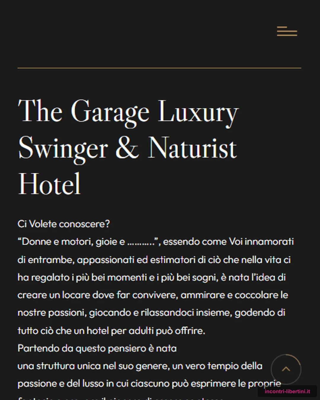 luxury swinger naturist hotel milano